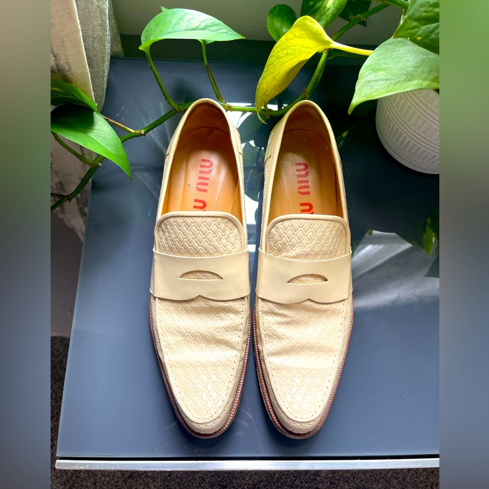 vintage style Miu Miu loafers